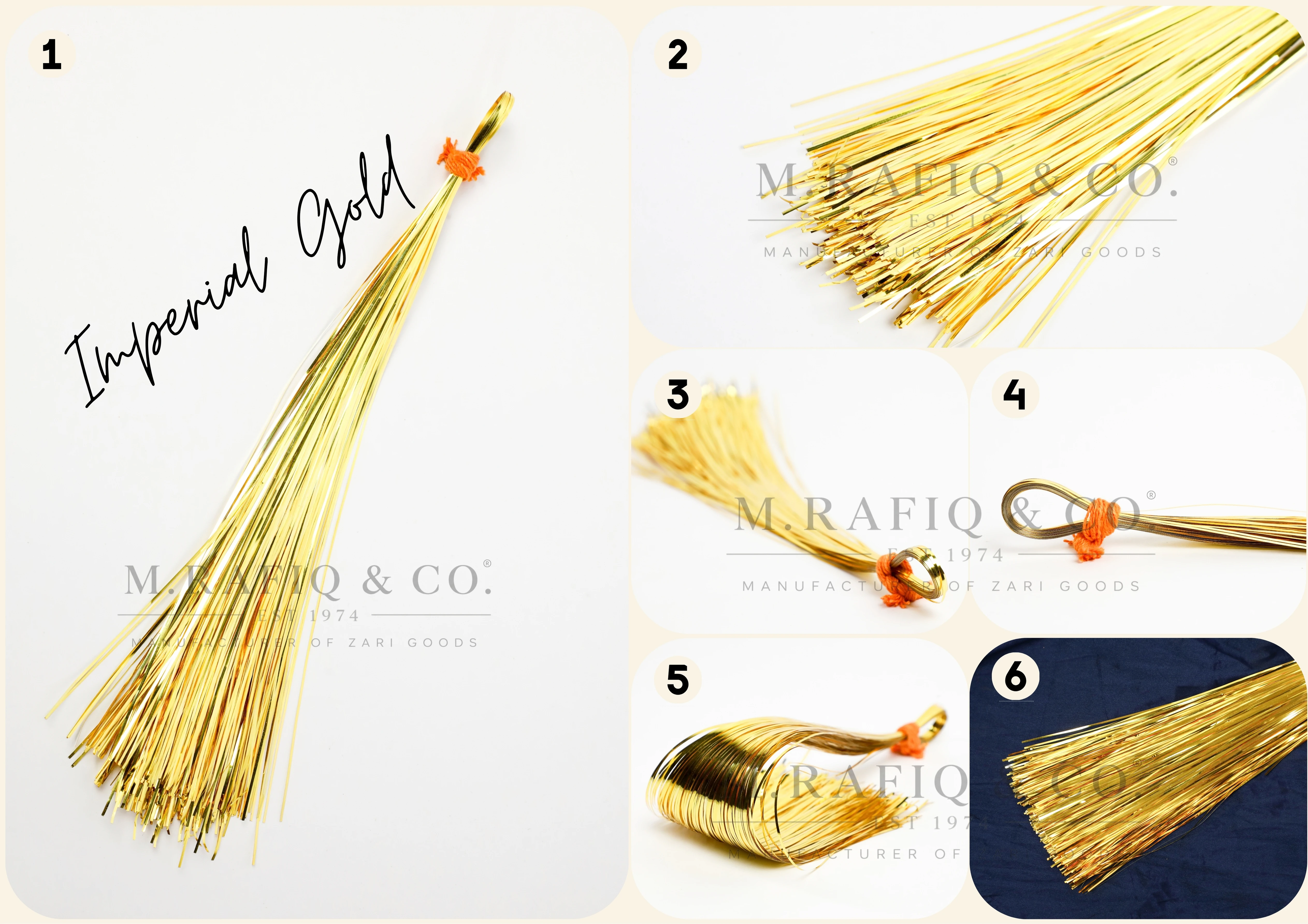 Imperial Gold Flat Metallic Strip spool